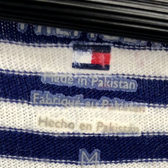 Tommy Hilfiger 3/4 Sleeve Striped Top - Medium - Picture 7 of 11